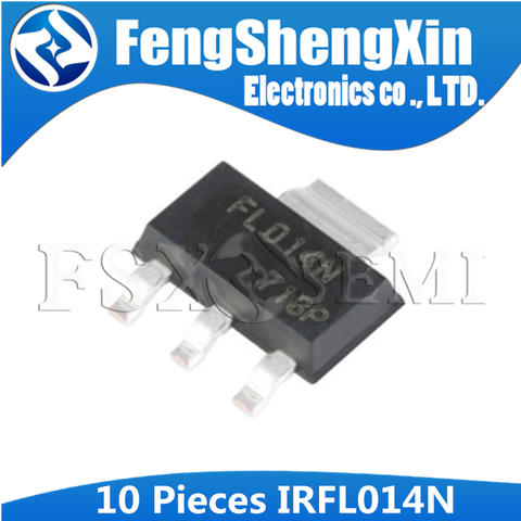 MOSFET de puissance, 10 pièces, IRFL014N SOT-223 FL014N SOT223 SOT IRFL014 ► Photo 1/4