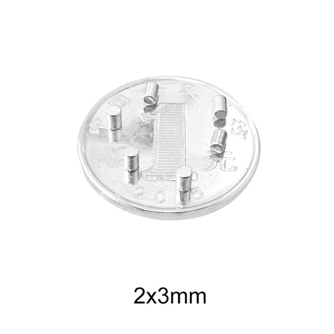 Disques magnétiques puissants ronds en néodyme, 100 à 3000 pièces, 2x3mm, 2x3mm ► Photo 1/6