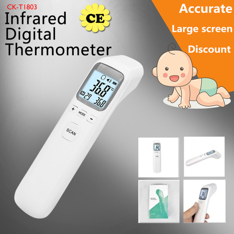 Thermomètre médical domestique à infrarouge pour bébé et adulte, appareil de mesure de la température sans Contact, corps/objet ► Photo 1/6