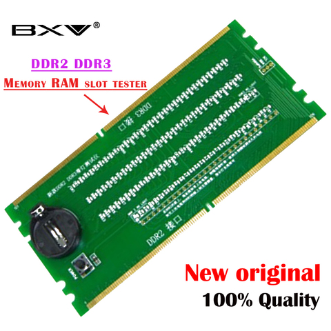 100% nouveau original bureau DDR2 DDR3 mémoire RAM Slot testeur avec LED DDR2 DDR3 Slot testeur pour ordinateur de bureau carte mère livraison gratuite ► Photo 1/1