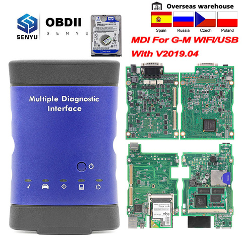 MDI pour GM V2022.09 MDI 2 Interface diagnostique Multiple OBD 2 pour GM MDI2 WIFI/USB GDS2 Tech2win OBD2 voiture outil de Diagnostic automatique ► Photo 1/6