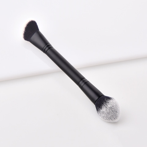 1 Pc brosse de Contour à Double extrémité brosse de sculpture poudre Blush brosse pinceaux de maquillage outils cosmétiques brosse faciale ► Photo 1/6