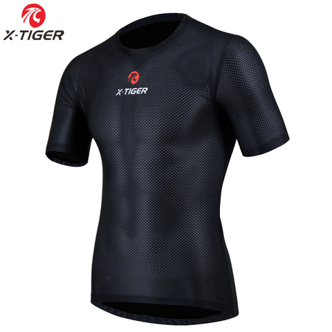 X-tiger Pro Cyclisme Sous-Vêtements Vélo Vêtements Maille Fraîche Superlight Vélo Chemise À Manches Courtes Respirant Sous-Vêtements Maillot ► Photo 1/6