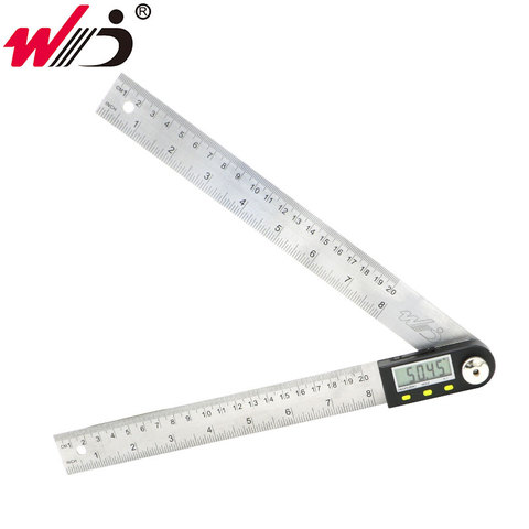 Règle d'angle numérique 200mm inclinomètre rapporteur acier inoxydable goniomètre électronique Angle finder outils de mesure ► Photo 1/6