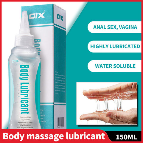 Lubrifiant Anal en Silicone soluble dans l'eau 150ml, crème pour le corps comestible Play, graisse pour le sexe Gay, huile de Massage corporel ► Photo 1/6