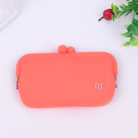 Pochette à monnaie en caoutchouc et Silicone, couleur bonbon, porte-monnaie, portefeuille, lunettes, téléphone portable, cosmétique, étui pour femmes et filles, nouvelle collection ► Photo 1/5