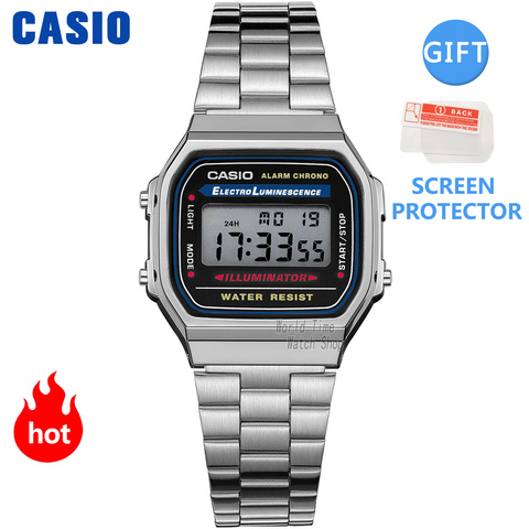 Casio montre en or montre pour hommes top marque de luxe LED numérique Quartz étanche montre les sports militaire montre-bracelet Часы мужские relogio masculino reloj hombre erkek kol saati zegarek meski A168WG-9 ► Photo 1/5