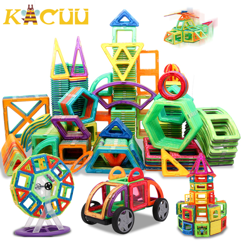 Blocs magnétiques de grande taille, 1 pièce, briques de construction, simple pièce, accessoire modèle magnétique, jouets éducatifs pour enfants ► Photo 1/6