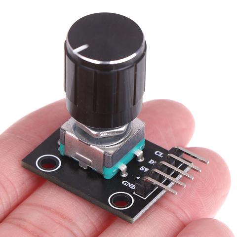 Panneau de développement de capteur de brique de Module d'encodeur rotatif de KY-040 noir pour Arduino ► Photo 1/6
