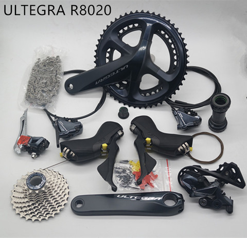 SHIMANO ULTEGRA – ensemble de vitesses pour vélo de route, hydraulique, freins à disque, dérailleurs, R8020 R8070 FC 50-34T 52-36T 53-39T ► Photo 1/1