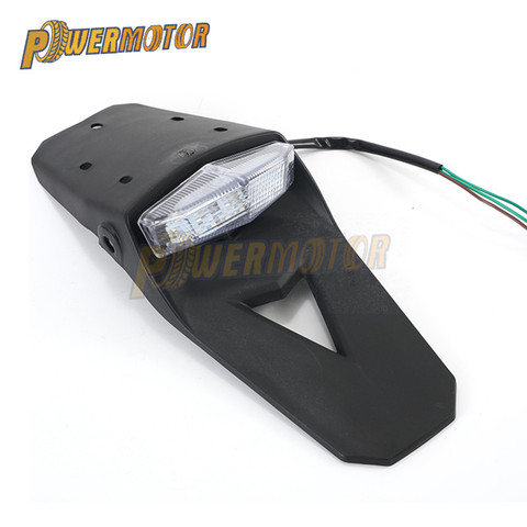 Moto feu arrière LED et garde-boue arrière lumière universelle Motocross Enduro pour CR EXC WRF CRF 250 400 426 450 ► Photo 1/6