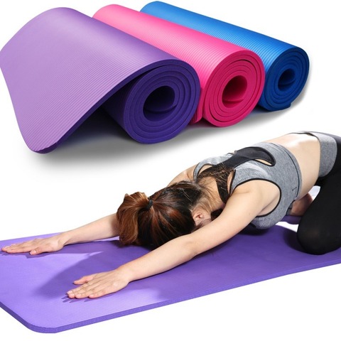 Tapis de Yoga anti-dérapant sport tapis de Fitness 3MM-6MM d'épaisseur EVA confort mousse yoga Mat pour l'exercice, le Yoga et le tapis de gymnastique Pilates ► Photo 1/6