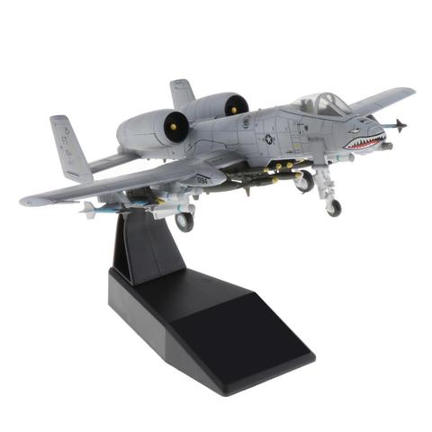 1:100 A-10 avion d'attaque avion d'attaque modèle d'affichage-métal Mini avion militaire avec support ► Photo 1/6