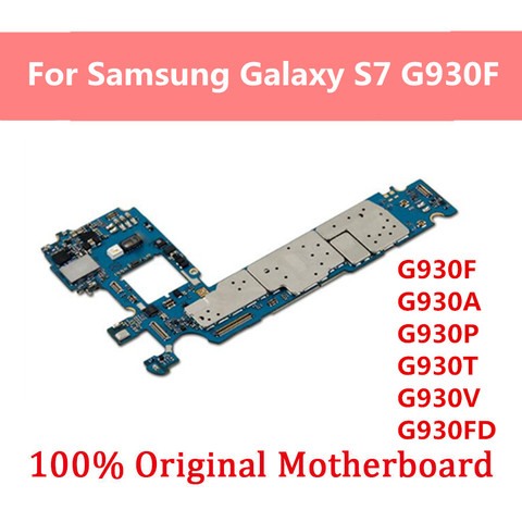 Carte mère 32 go originale débloquée pour Samsung Galaxy S7 edge G935F G935FD S7 G930F G930FD, circuit imprimé complet avec puces, Version européenne ► Photo 1/5