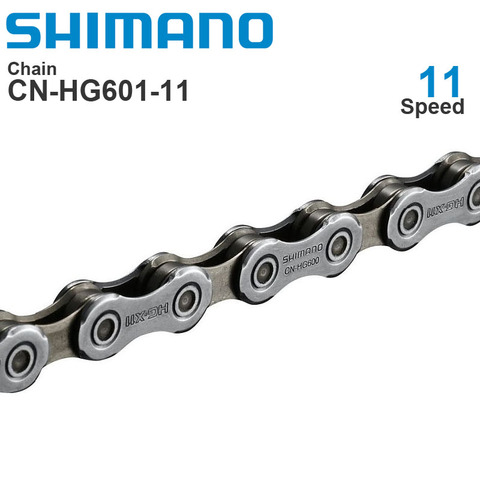 SHIMANO – chaîne de vélo de route HG601, 11 vitesses, Super étroite, HYPERGLIDE, SIL-TEC, 116L, avec lien rapide ► Photo 1/3