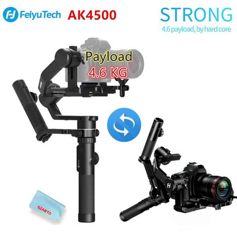 FeiyuTech AK4500 3 axes poche cardan DSLR caméra stabilisateur Kit pôle trépied pour Sony/Panasonic/Canon avec télécommande suivre Fcous ► Photo 1/1