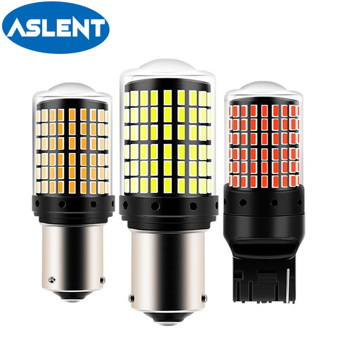 Ampoules LED pour clignotant, CanBus S25 1156 BA15S P21W LED BAU15S PY21W 1157 BAY15D P21/5W, lampe T20 led 7440 W21W WY21W, 1 pièces ► Photo 1/6