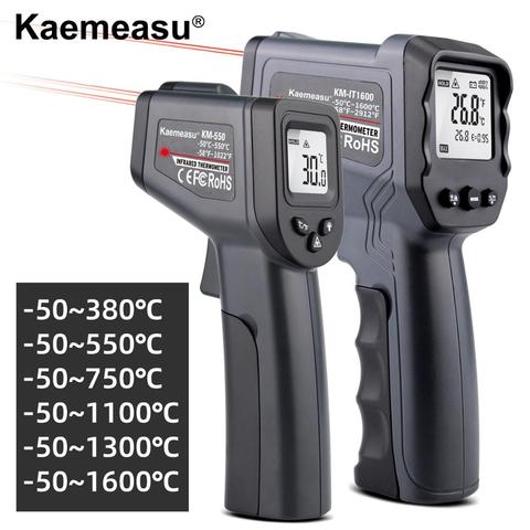 Thermomètre infrarouge numérique-50 ~ 380/550/750/1100/1300/1600 degrés simple/Double laser thermomètre sans Contact pistolet thermomètre ► Photo 1/6