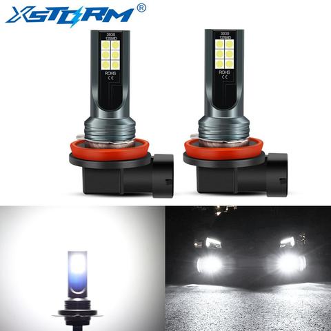 Phares anti-brouillard de voiture H11 H7 H8 Led 9005 HB3 9006 HB4 ampoule LED, avec puces 3030 6000K, lampe anti-brouillard de jour 12V ► Photo 1/6