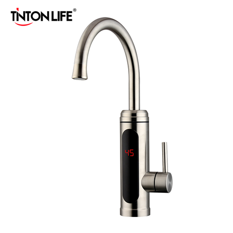 TINTON LIFE-robinet chauffe-eau électrique instantané, sans réservoir, affichage de la température, eau chaude, 3000W ► Photo 1/6