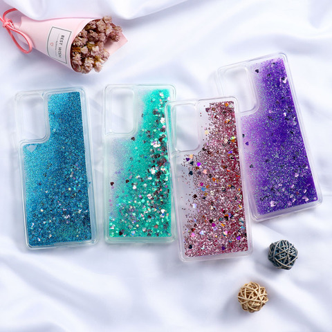Étui à paillettes liquides pour Huawei Honor 10 Lite étuis pare-chocs de luxe Huawei Nova 5T Honor 10i 8X 9A 9X 30 Pro Plus 8A 20 9 30s couverture ► Photo 1/6