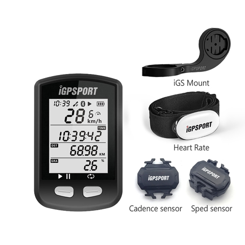 IGPSPORT iGS10 S iGS10S GPS avec ANT + bleu vélo ordinateur étanche capteurs moniteur de fréquence cardiaque équitation ► Photo 1/6