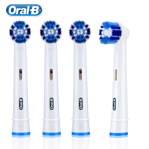 Tête de brosse remplaçable Oral B 2 ou 4 têtes pour un an utilisation EB20 soin des gencives propre et précis Plaque dentaire quotidienne enlève les dents des adultes ► Photo 1/5