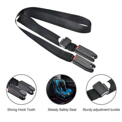 Voiture Auto réglable enfant enfants bébé sécurité siège Isofix/loquet Interface souple connexion ceinture fixation bande sangle ancre support ► Photo 1/6