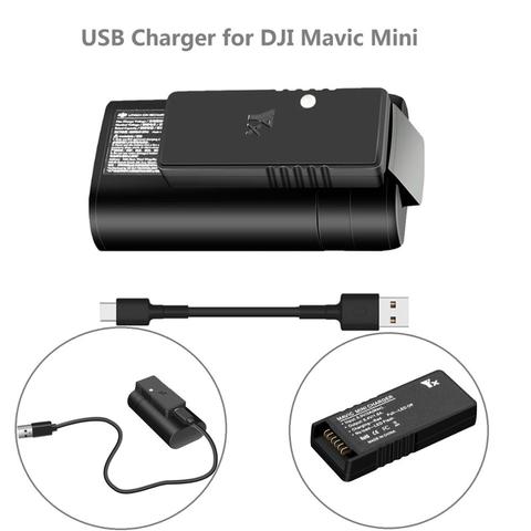 Pour Mavic Mini chargeur rapide USB chargeur de batterie pour DJI Mavic Mini Drone Drone accessoires avec câble de charge Type C ► Photo 1/6