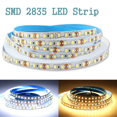 Bandes lumineuses étanches, 5V 12 V RGB Led, 5m 2835 60LED/M, blanc chaud, 5 12 V LED, ruban d'éclairage pour cuisine ► Photo 1/6