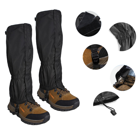 Guêtre imperméable pour chaussures de trekking, protection des jambes en plein air, ski, couverture de neige, marche, hiver, escalade, botte de camp ► Photo 1/1