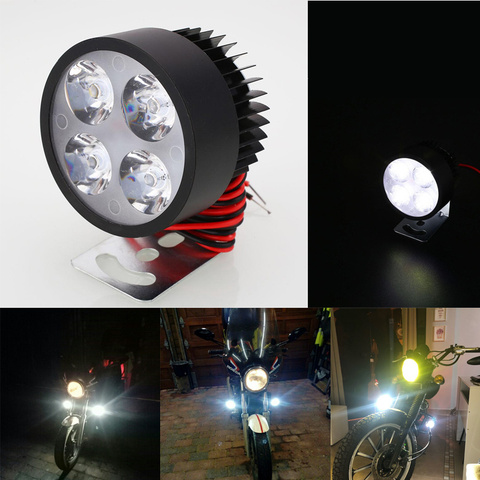 4 couleurs disponibles 12V-90V LED moto e-bike phare Super lumineux lumière étanche ampoule voiture style moto phare ► Photo 1/6