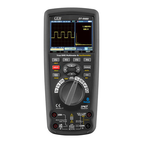 Multimètre numérique oscilloscope LCD couleur écran usb DT-9989 professionnel courant tension test 0.025% DCV précision ► Photo 1/5