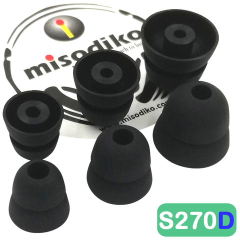 Misodiko – embouts d'oreille en Silicone S270D, pour Shure SE215 SE315 SE535 SE425 SE846/ Etymotic ER4 HF5/ Klipsch R6i R6m S4i X6i ► Photo 1/3