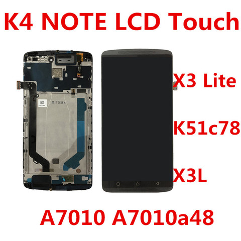 Écran tactile LCD, noir et blanc, pour Lenovo K4 Note A7010 A7010a48, pour Vibe X3 Lite K51c78 X3L ► Photo 1/5