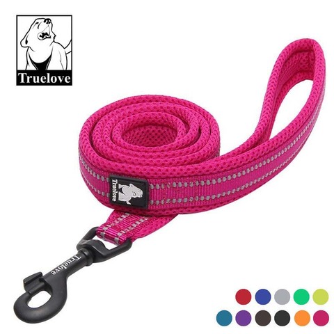 Truelove – laisse pour chien en maille souple, rembourrée, réfléchissante, en Nylon, 3M, 11 couleurs, longueur 110cm, entraînement à la marche ► Photo 1/6