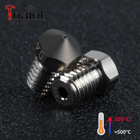 Toaiot – buse en cuivre pour imprimante 3D, haute Performance, antiadhésif, Filament 1.75mm, 0.4mm, pour E3D V6 i3, Hotend M6 Thread ► Photo 1/6