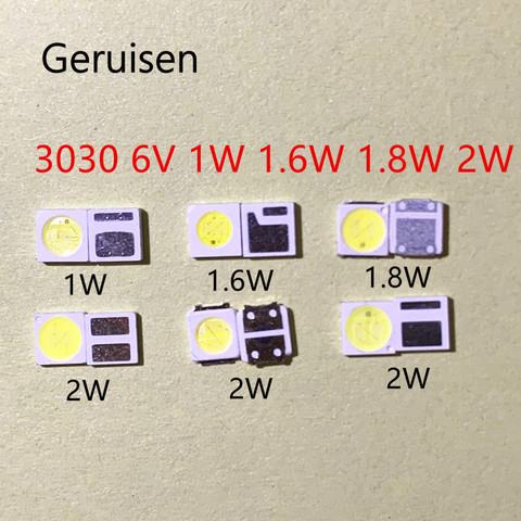 Télévision PT30A66, 200 pièces, 3030 rétroéclairage haute puissance, DOUBLE puce 1w 1.5W 2w 3V-3.6V 6v, lexar JUFEI AOT blanc froid ► Photo 1/6