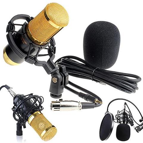 Microphone Audio à condensateur Pro BM 800, Microphone dynamique de Studio sonore + support de choc 2022 ► Photo 1/6