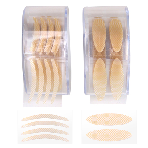 600 autocollants/rouleau fibre Invisible Double face adhésif en forme de coeur paupières maquillage autocollants Transparent Double paupière rubans outil ► Photo 1/5