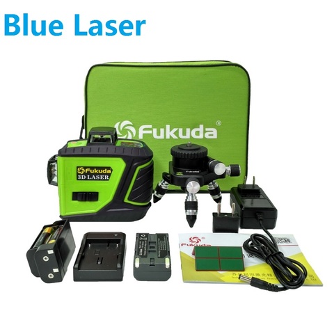 Fukuda 12 Lignes 3D 93 t Niveau Laser Auto-Nivellement 360 Horizontal Et Vertical Croix Super Puissant Rouge et vert Faisceau Laser Ligne ► Photo 1/5