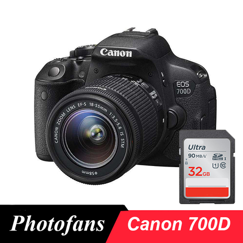 Canon 700D/rebelle T5i appareil photo numérique reflex numérique avec objectif 18-55mm-18 MP-vidéo Full HD 1080p-écran tactile Vari-Angle (nouveau) ► Photo 1/4