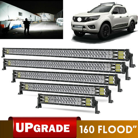 CO lumière 32 pouces 620W lumière à Led incurvée barre voiture double rangée faisceau d'inondation conduite tout-terrain Led travail camion léger 4x4 SUV ATV 12V 24V ► Photo 1/6