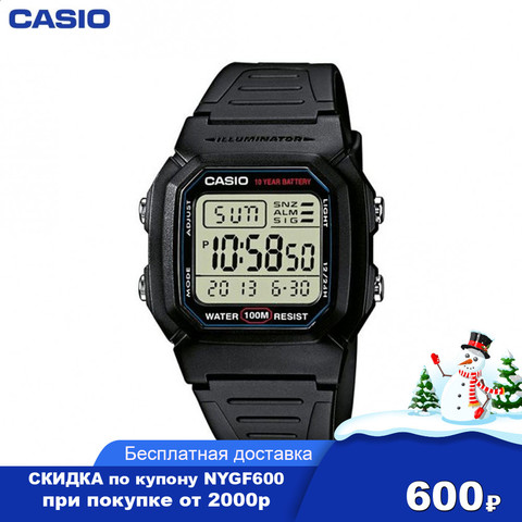 Montres à Quartz Casio W-800H-1A hommes montre étanche montres accessoires bracelet en plastique ► Photo 1/6