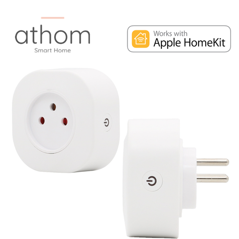 ATHOM israël Homekit WiFi prise synchronisation Siri voix télécommande prise 16A domotique ► Photo 1/5