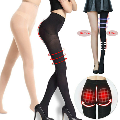 2 taille bas collants de Compression femmes collants soulever les fesses jambes Shaper minceur bas ► Photo 1/5