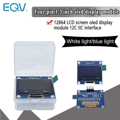 Module d'affichage oled série IIC blanc bleu 1.3 pouces, 12864x64, I2C SSD1306, écran LCD VDD GND SCK SDA pour Arduino ► Photo 1/6