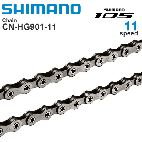 Chaînes de vélo d'origine SHIMANO 105 HG901 11 vitesses-Super étroit-HYPERGLIDE-SIL-TEC-chaîne de vélo de route vtt 116L avec lien rapide ► Photo 1/1