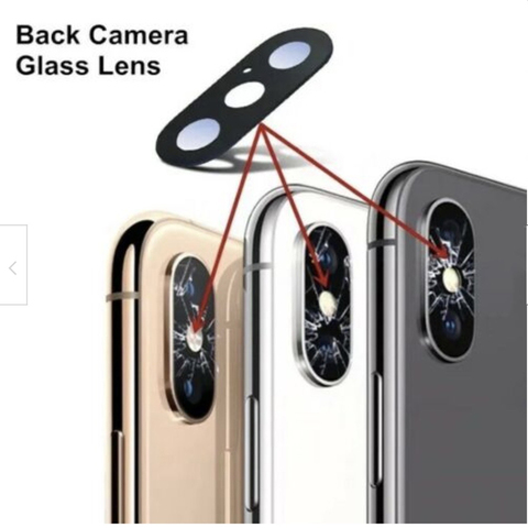 Pour Apple iPhone X XS Max XR 8 7 7P 6s 6S Plus 6P 6 pièce d'objectif arrière en verre arrière et adhésif 3m ► Photo 1/6