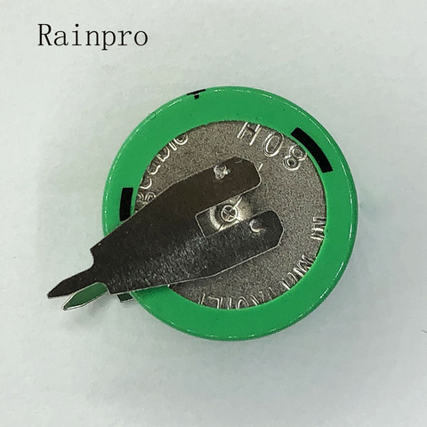 Rainpro – lot de 2 Batteries Ni-MH Ni MH 1.2V 80mAh, avec broches, pile bouton Rechargeable pour minuterie ► Photo 1/5